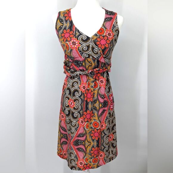prAna Activewear Multicolor Floral Paisley Activewear Dress Built-In Bra Small - Picture 1 of 7
